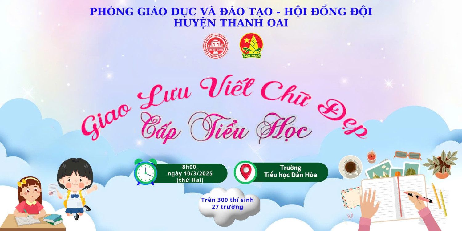 GIAO LƯU VIẾT CHỮ ĐẸP CẤP TIỂU HỌC năm học 2024 -2025